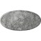 Ekena Millwork Madrid Ceiling Medallion, Hand-Painted Ultra Pure White Crackle, 24 3/4"W x 12 1/2"H x 1 3/4"P CM24X12MAUWC - alternate 1